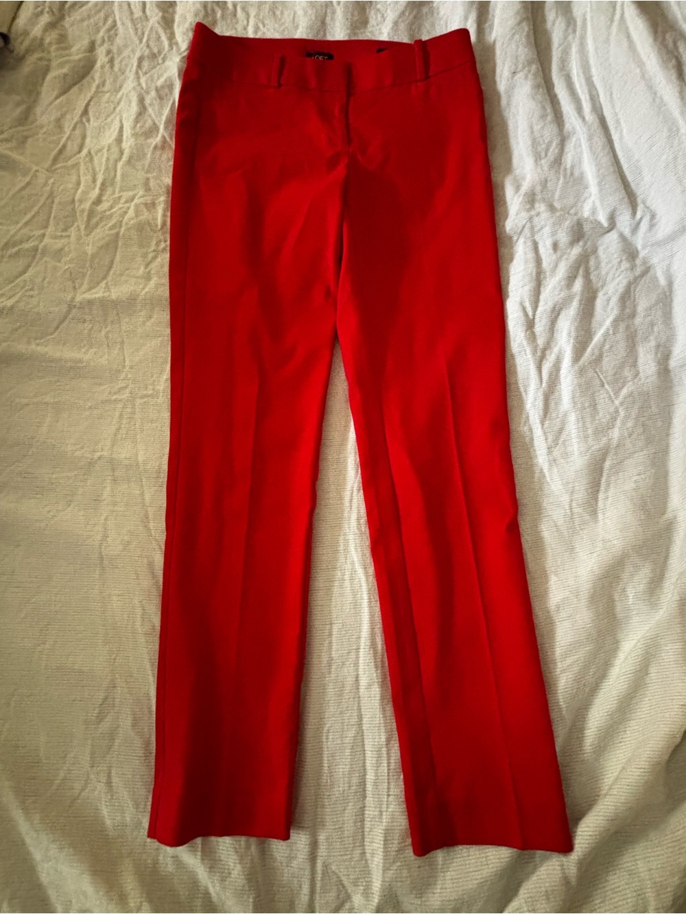 LOFT Red Julie Skinny Dress Pants